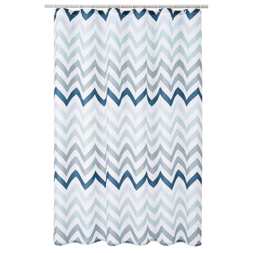 Vista 7 de Amazon Basics Cortina de ducha ligera súper suave y de fácil cuidado con textura de gofre, 72 x 72 pulgadas, color blanco (paquete de 8)
