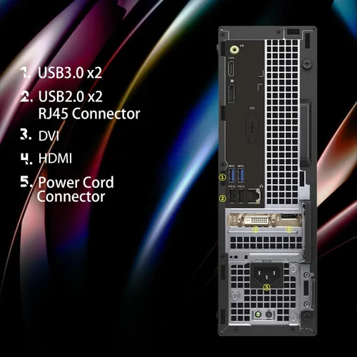 Vista 5 de Dell Computadora de escritorio para juegos RGB, Intel Quad Core I5-6500 hasta 3.6 GHz, Radeon RX 550 4G, 16 GB DDR4, 1 TB SSD, teclado y mouse RGB