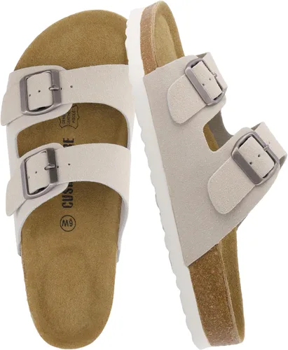 Vista 22 de CUSHIONAIRE Lane Cork Slide Women's Sandals, Comfortable Sandals for Women Negro
