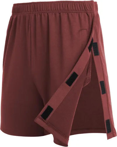 Vista 7 de Deyeek - Pantalones cortos unisex desmontables con cierre de botón, de algodón atlético, para recuperación post cirugía de rodilla, reemplazo