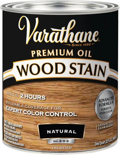 Vista 4 de 1 cuarto de galón Rust-Oleum Brands 211728H Gunstock Varathane - Tinte para madera interior a base de aceite (paquete de 2)