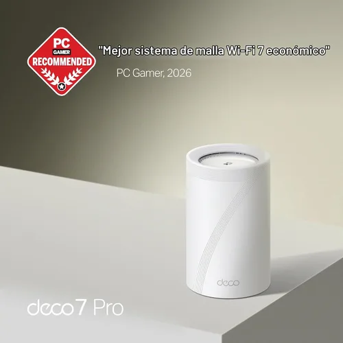 Vista 2 de [Usado] TP-Link Deco 7 Pro BE63 Tri-Band WiFi 7 BE10000 Sistema de malla para todo
