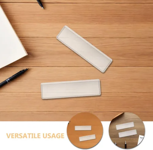 Vista 8 de 100pcs PVC Adhesive Label Holder