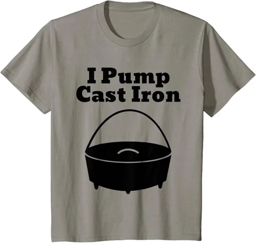 Vista 24 de I Pump - Camiseta de hierro fundido para cocinar al horno holandés