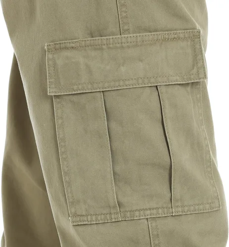 Vista 5 de Wrangler Authentics pantalones cargo de sarga rectos holgados de primera calidad para hombre