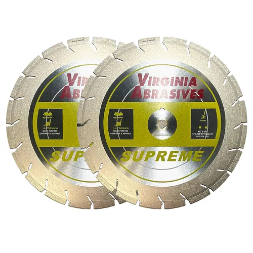 Vista 24 de Virginia Abrasives 425-08408 - Hoja de diamante de hormigón de uso general UV de 9 pulgadas - Cortador húmedo y seco para hormigón/asfalto