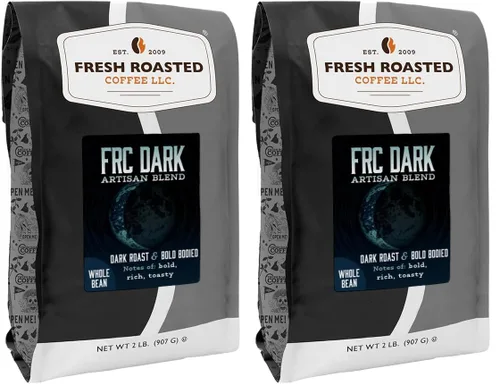 Vista 74 de Fresh Roasted Coffee, Blackbeard's Revenge, 12 onzas, tostado medio, Kosher, grano entero