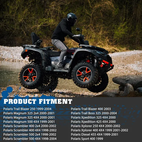 Vista 7 de Pastillas de Freno Delanteras y Traseras para polaris Sportsman 500 400 4x4 HO Scrambler 400 Trail Blazer 250 Xplorer 400 250 Magnum 325 500 Trail