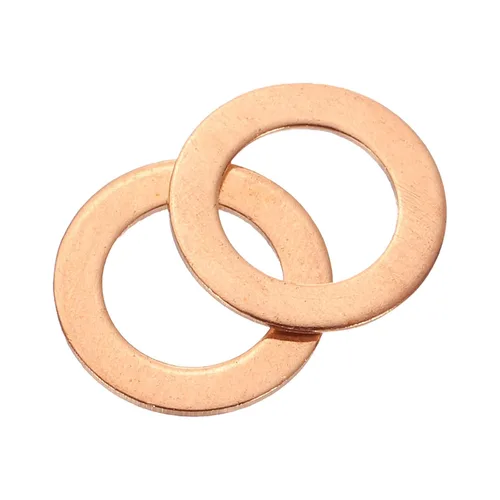 Vista 8 de uxcell Arandela plana M4, 36 piezas de arandelas planas de anillo de cobre de 8 mm DE 1 mm de espesor Junta de sello de metal para tornillos