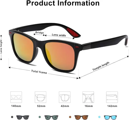 Vista 4 de SOJOS Gafas de sol polarizadas TR90 para correr ciclismo pesca golf conducción SJ2101 Medio
