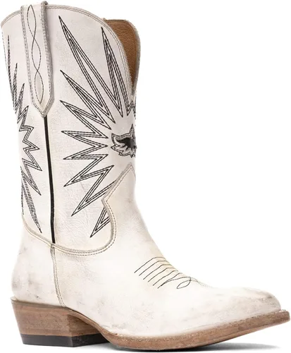 Vista 2 de Mezcalero Botas vaqueras para Mujer con costuras occidentales tradicionales en la caña - Mezcal