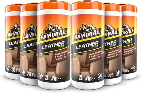 Vista 10 de Armor All - Limpiador interior de cuero, toallitas de limpieza para interiores de automóviles, 20