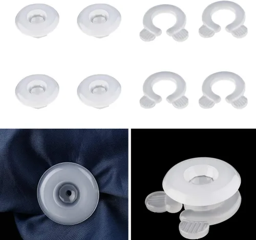 Vista 6 de ULTNICE Juego de 4 clips ajustables para sábanas de cama, sujetadores de sábanas para colchones ajustados y planos, accesorios de ropa de cama