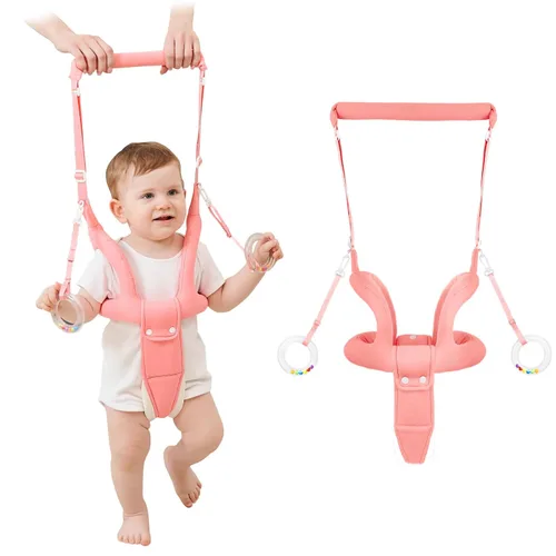Vista 9 de Arnés de mano para caminar para bebés (azul oscuro) Cinturón de asistente para caminar para bebés, soporte de pie para niños pequeños, ayuda a