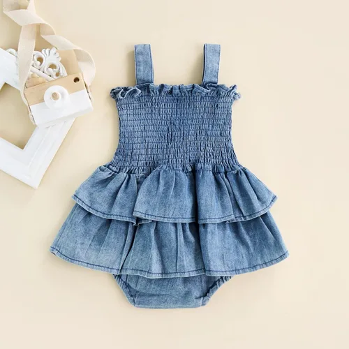 Vista 3 de Louatui Conjunto de ropa para bebé recién nacida con calabaza, Halloween, conjunto de ropa de tutú con volantes, mameluco de algodón con diadema