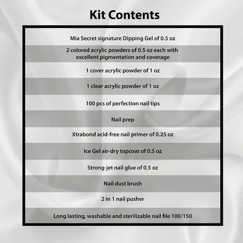 Vista 3 de Mia Secret Kit de uñas en polvo de inmersión de 13 piezas