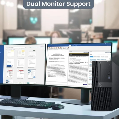 Vista 5 de Dell Optiplex 3060 Mini Tower - Computadora de sobremesa Intel Core i5-8500 de 3.0 GHz, 32 GB DDR4 de RAM, 512 GBSSD, teclado y mouse - WiFi