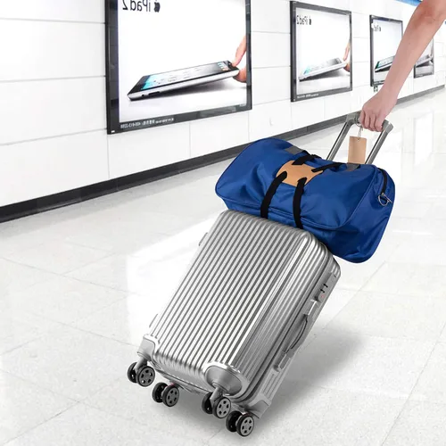 Vista 6 de Correas de equipaje para añadir una bolsa, fácil de viajar, correa elástica (dorado)