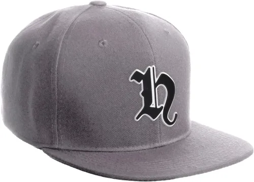 Vista 954 de Daxton Gorra clásica con visera de billete plano con letras del alfabeto inglés antiguo de la A a la Z