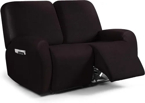 Vista 82 de ANARACHON Fundas para sillas reclinables con aspecto de cuero, funda elástica de 4 piezas, funda suave para silla reclinable, protector de muebles