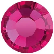 Vista 26 de 144 piezas SS10 Preciosa Maxima - Cristal checo con parte trasera plana 438 11 615, diamantes de imitación para manualidades, color rosa