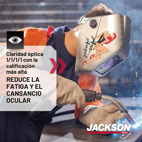 Vista 2 de Jackson Safety Insight - Casco de soldadura ADF, ultraligero, capucha de soldadura de oscurecimiento automático con diseño de carcasa HLX, ANSI
