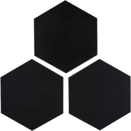 Vista 11 de Protector contra salpicaduras hexagonal blanco de despegar y pegar - Azulejo de pared de cerámica sintética, compuesto de aluminio tipo panal