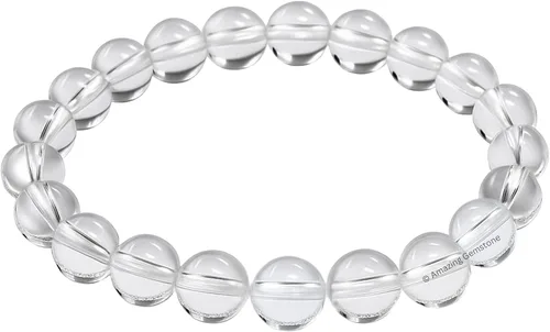 Vista 743 de Amazing Gemstone Crystal Bracelet for Women Men's Gifts - Protection Healing Crystal Bracelet - 8mm Gemstone Beaded Stretchable Bracelet Pulseras