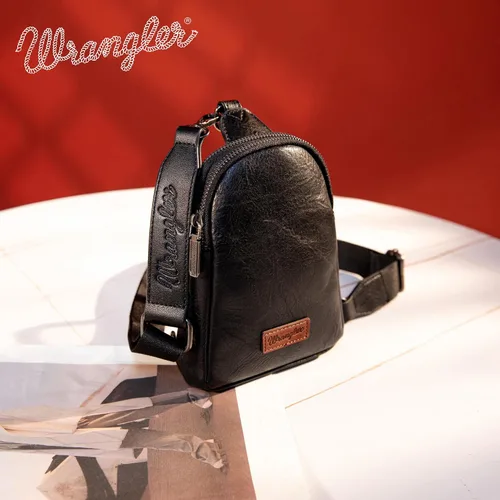 Vista 8 de Wrangler Pequeñas bolsas cruzadas para mujer, riñoneras, bolsa de pecho para viajes