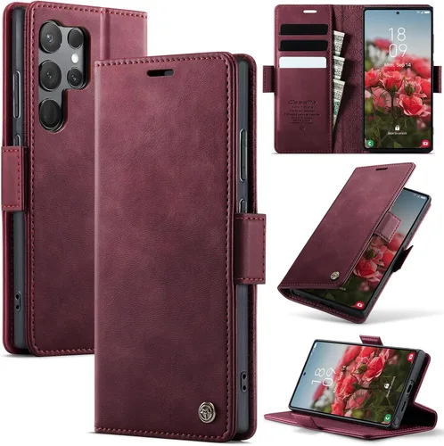 Vista 13 de Funda tipo cartera para Samsung Galaxy Z Fold 7 de piel con tarjetero y función atril, cierre magnético, bloqueo RFID, TPU a prueba de golpes, Negro