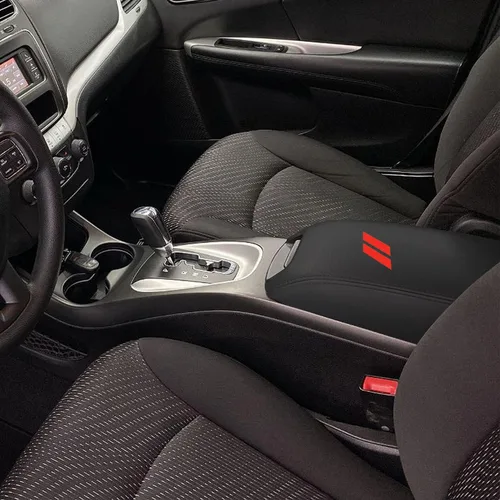 Vista 6 de Funda para reposabrazos de consola central de automóvil para Dodge Journey 2011 2012 2013 2014 2015 2016 2017 2018 2019 2020 cuero antiarañazos