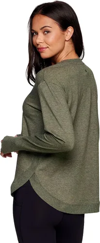 Vista 5 de RBX Active - Sudadera ligera de felpa francesa de manga larga para mujer