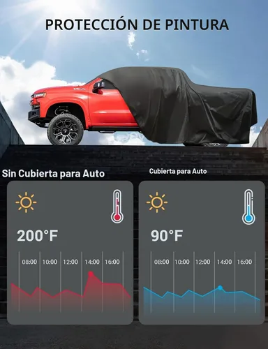 Vista 9 de Proadsy - Cubierta para automóvil, resistente al viento, sol, lluvia, rayos UV, polvo y nieve, para todo tipo de clima, impermeable, funda