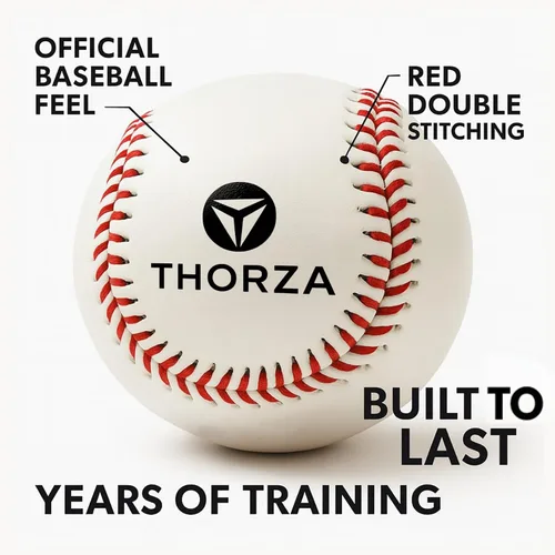 Vista 8 de Thorza Weighted Baseballs for Throwing - Training Balls to Help Increase Pitch Velocity
