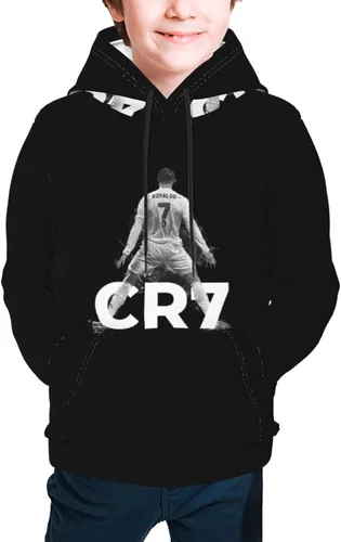 Vista 2 de LUJA DLING Ronaldo #7 Cr7 - Sudadera con capucha para adolescentes con bolsillo