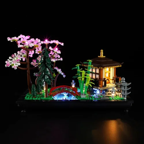 Vista 2 de YEABRICKS Luz LED para Lego-10315 Icons Tranquil Garden Building Blocks Modelo (Lego Set no incluido)