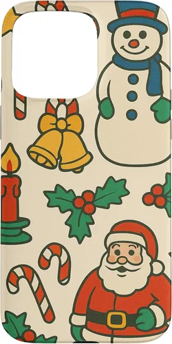 Vista 31 de Patrón retro de los años 90, decoración nostálgica de vacaciones para iPhone 16