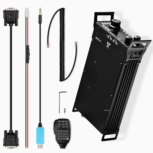Vista 8 de Xiegu G90 Radio Transceptor HF 20W Estructura SDR SSB/CW/AM/FM con Sintonizador de Antena Auto Integrado