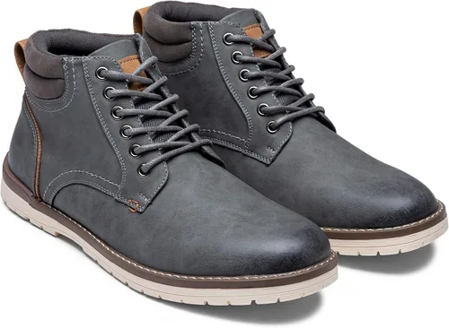 Vista 4 de Vostey - Botas de senderismo para hombre, de estilo casual, resistentes al agua, tipo chukka
