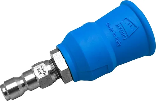 Vista 7 de MTM Hydro Acqualine - Punta de boquilla con protector de goma, 40 grados 4.0 1/4 in Quick Coupler Plug, Helps Prevent Damage to Car Paintwork