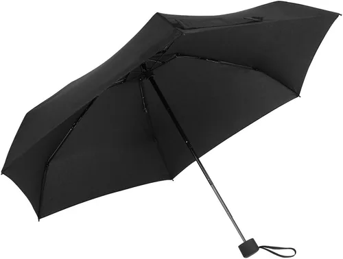 Vista 4 de GAOYAINIG - Mini paraguas pequeño con funda de diseño ligero y compacto perfecto para viajes, ligero y portátil, paraguas de sol y lluvia al aire