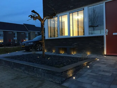 Vista 3 de Luz LED de bajo voltaje para terraza, impermeable, para exteriores, jardín, patio, lámparas de decoración empotradas, escaleras, paisajes, caminos