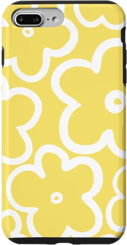 Vista 12 de iPhone 16 Cute Flower Pattern Wildflower Lemon Yellow and White Floral Case