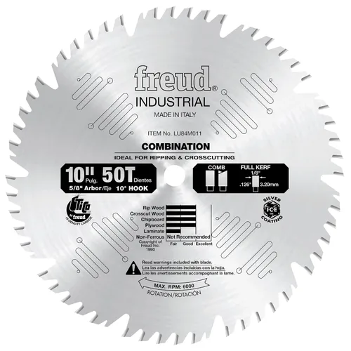 Vista 20 de Freud LU84M008 8 pulgadas 40 ATBF hoja de sierra con eje de 5/8 pulgadas