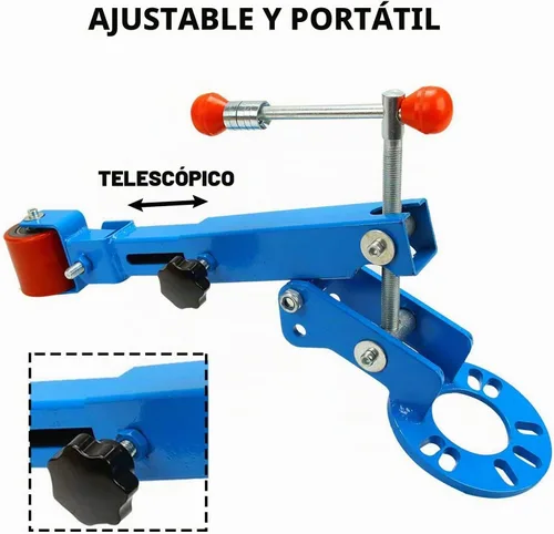 Vista 4 de BLACKHORSE-RACING Herramienta reformadora de guarda fango con rodillo, herramienta extensible para doblado de labio, juego de herramientas