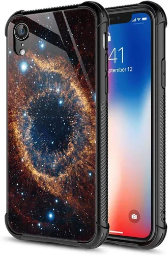 Vista 24 de Funda para iPhone Xs Max, de cristal templado 9H para iPhone Xs Max, diseño a prueba de golpes, antirrayones, para Apple iPhone Xs Max de 6.5