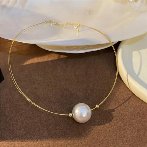 Vista 6 de Collares de perlas para mujer, collar de perlas de imitación, joyería de perlas para novia, regalos de 5 dólares, joyería para mujer, artículos