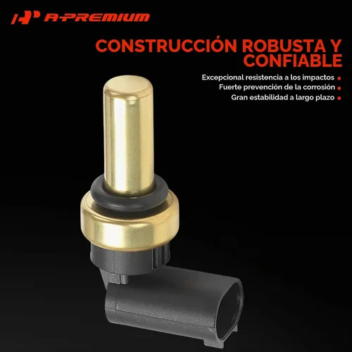 Vista 3 de A-Premium Sensor de temperatura del refrigerante del motor [2 pines] compatible con modelos Chevrolet, GMC, Buick, Cadillac y Saturn - Malibu