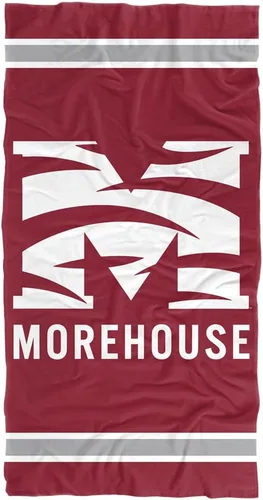 Vista 60 de LOGOVISION Manta Abilene Christian University, 30 x 60 pulgadas, logotipo primario CottonFront/PolyBackBeachTowel