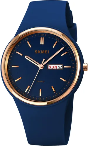 Vista 13 de Gosasa Casual estilo simple correa de silicona mujeres hombres deportes relojes 30M impermeable
